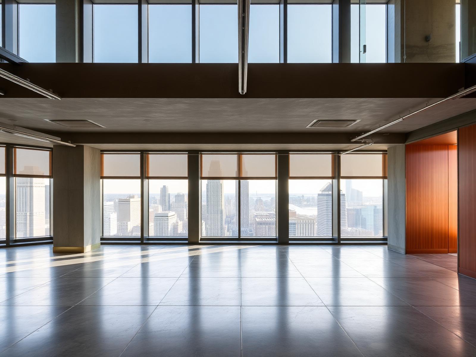 Full-floor commercial interior build-out in Midtown Manhattan